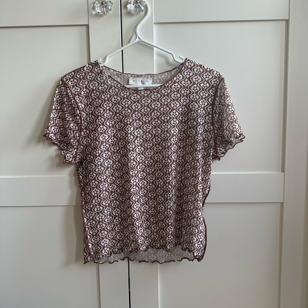 Sheer crop top